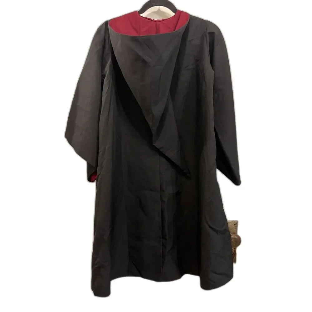 Harry Potter Griffindor Universal Studios Black Wizard Clock Robe Kids Size XXXS - Picture 7 of 10